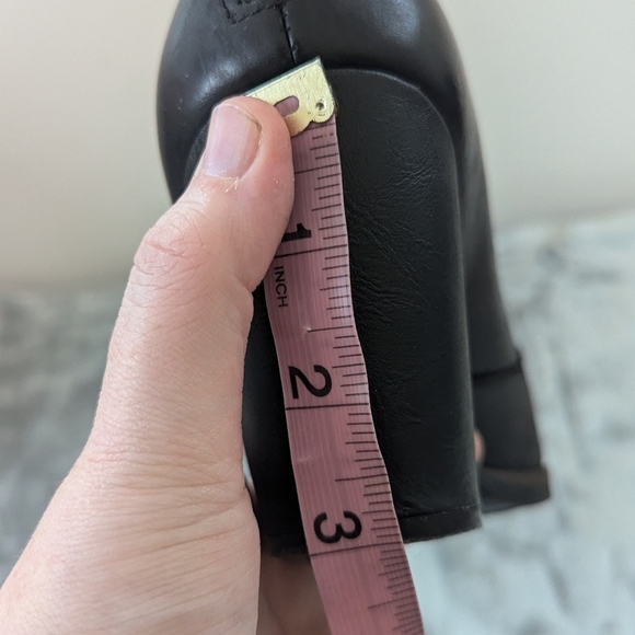 Korks by Kork-Ease Black Leather Western Block Heel Booties - Picture 15 of 15